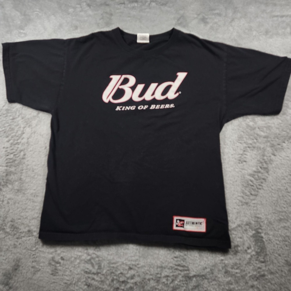 Dale Earnhardt Jr Shirt Mens Large Black NASCAR Budweiser 8 Chase Authentics